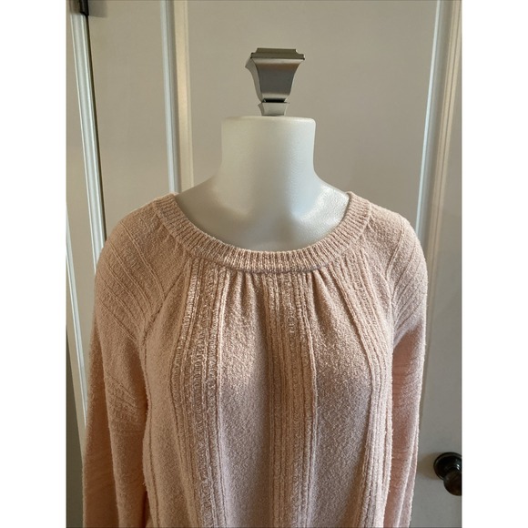 Meadow Rue Anthropologie Pale Pink Boucle Jumper Pullover Sweater Size Small - Picture 4 of 13